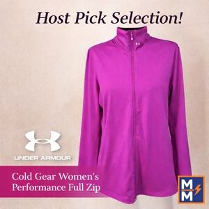 Under Armour Cold Gear Womans Performance Full Zip Jacket. VG Condition. XL.